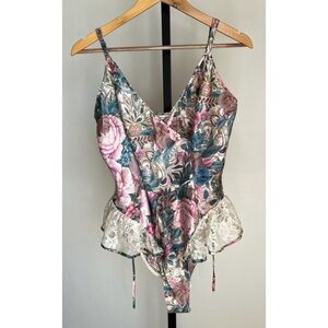 Vintage 90s Victoria Secret Gold Label Teddy One Piece